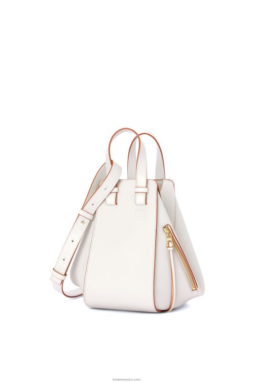 blanco suave bolso hamaca pequeño de suave piel de becerro graneada Loewe R8J8Z503 mujer