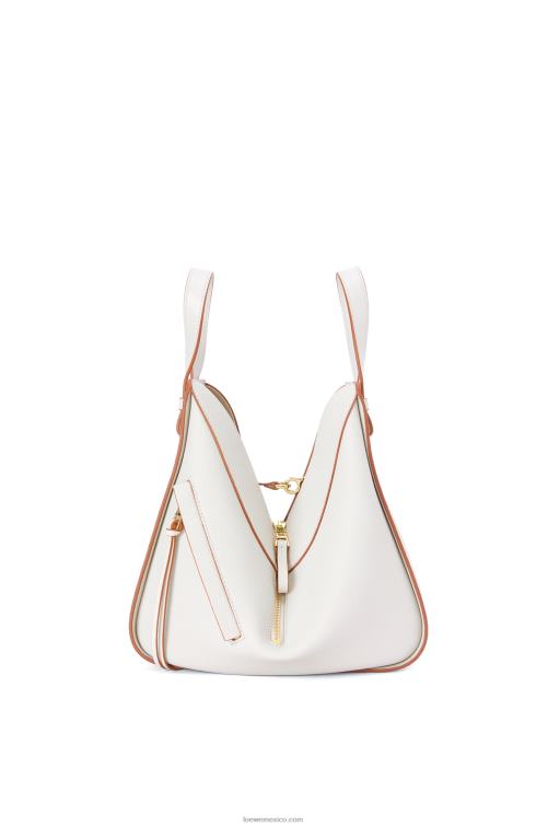 blanco suave bolso hamaca pequeño de suave piel de becerro graneada Loewe R8J8Z503 mujer