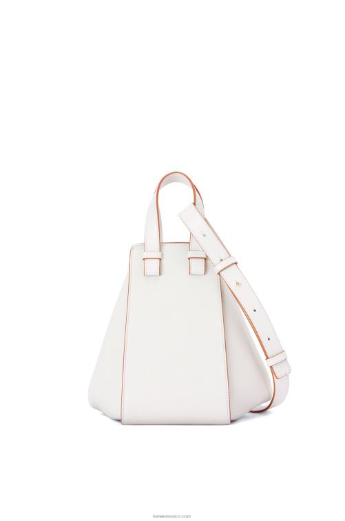blanco suave bolso hamaca pequeño de suave piel de becerro graneada Loewe R8J8Z503 mujer