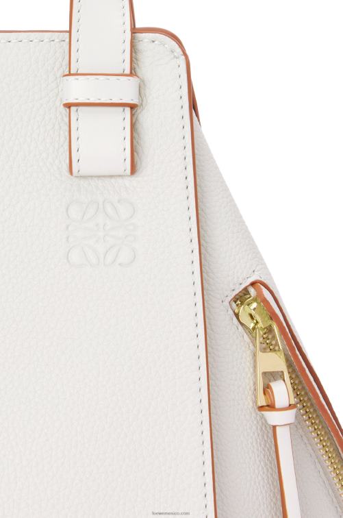 blanco suave bolso hamaca pequeño de suave piel de becerro graneada Loewe R8J8Z503 mujer