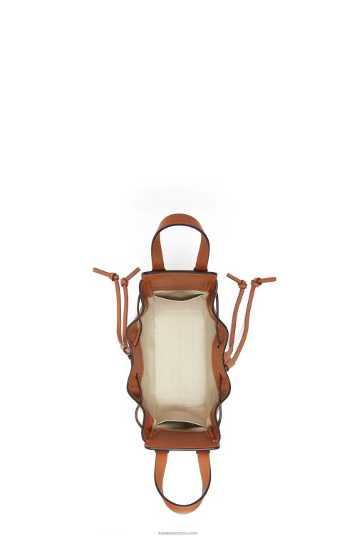 broncearse mini hamaca con cordón en piel de becerro clásica Loewe R8J8Z242 mujer