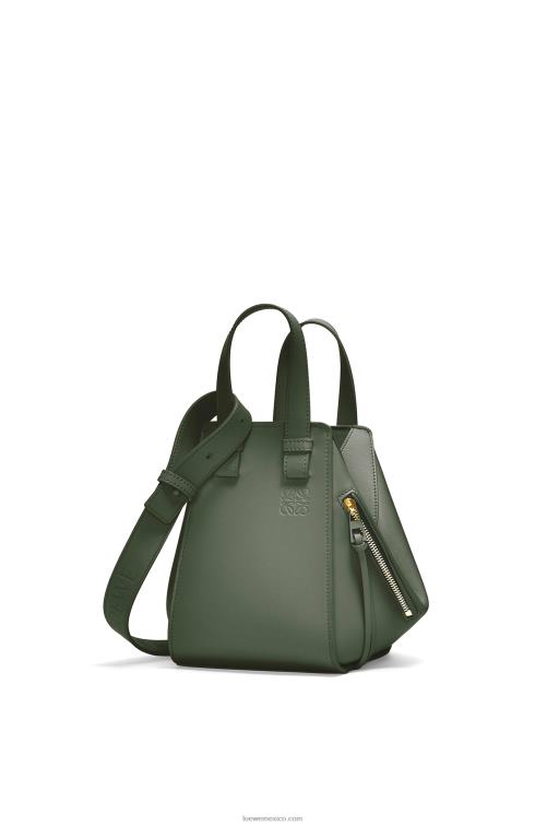 caqui de la vendimia Bolso compacto hamaca de piel de becerro satinada Loewe R8J8Z461 mujer