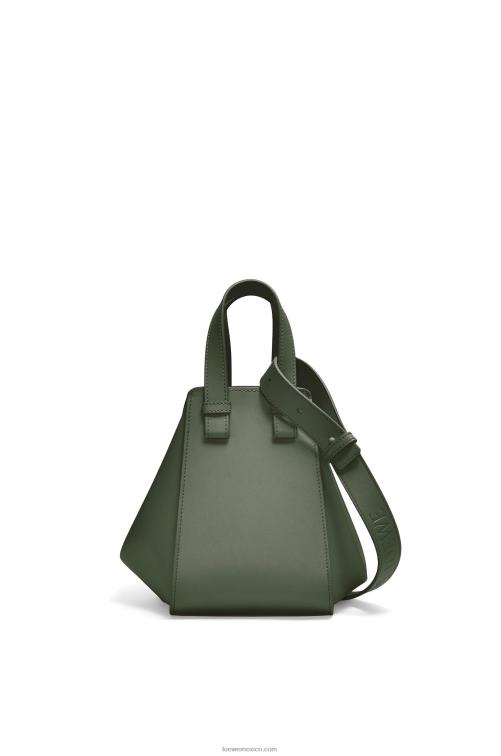 caqui de la vendimia Bolso compacto hamaca de piel de becerro satinada Loewe R8J8Z461 mujer