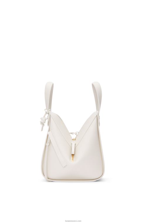 esmalte blanco hamaca compacta de piel de becerro satinada Loewe R8J8Z462 mujer