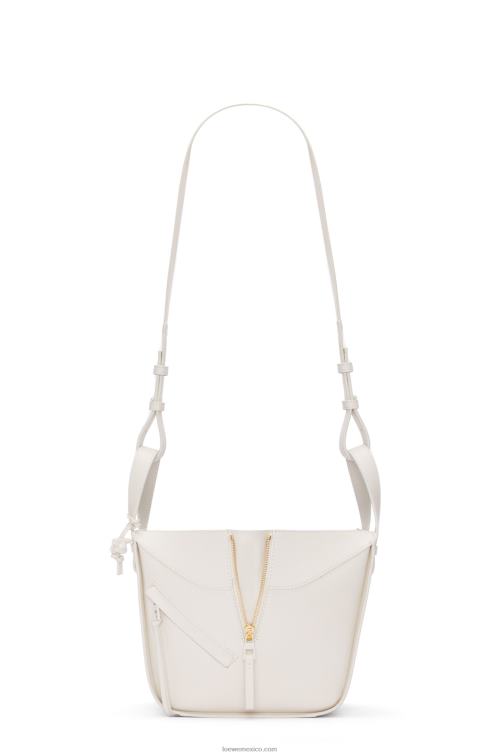 esmalte blanco hamaca compacta de piel de becerro satinada Loewe R8J8Z462 mujer