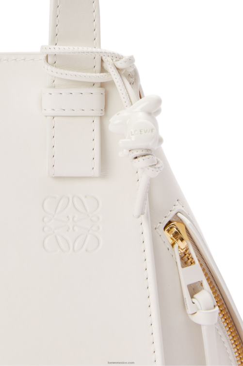 esmalte blanco hamaca compacta de piel de becerro satinada Loewe R8J8Z462 mujer