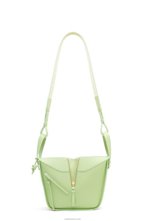 esmalte verde lima hamaca compacta de piel de becerro satinada Loewe R8J8Z408 mujer