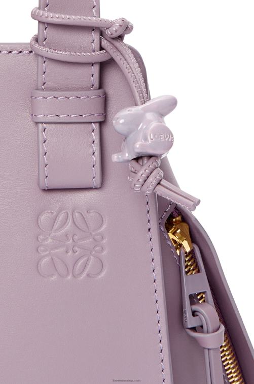 glaseado de berenjena pálido hamaca compacta de piel de becerro satinada Loewe R8J8Z312 mujer