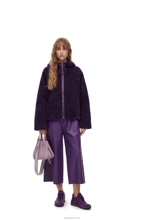 glaseado de berenjena pálido hamaca compacta de piel de becerro satinada Loewe R8J8Z312 mujer