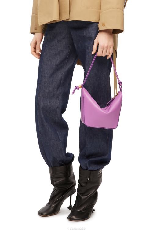 jara bolso hobo mini hammock de piel de becerro clásica Loewe R8J8Z332 mujer