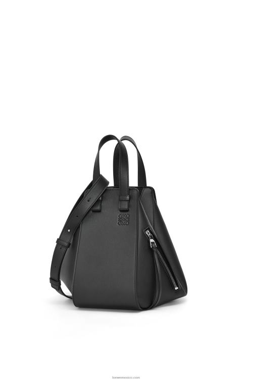 negro bolso hamaca pequeño de piel de becerro clásica Loewe R8J8Z341 mujer