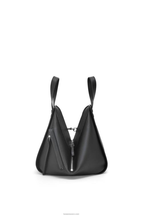 negro bolso hamaca pequeño de piel de becerro clásica Loewe R8J8Z341 mujer
