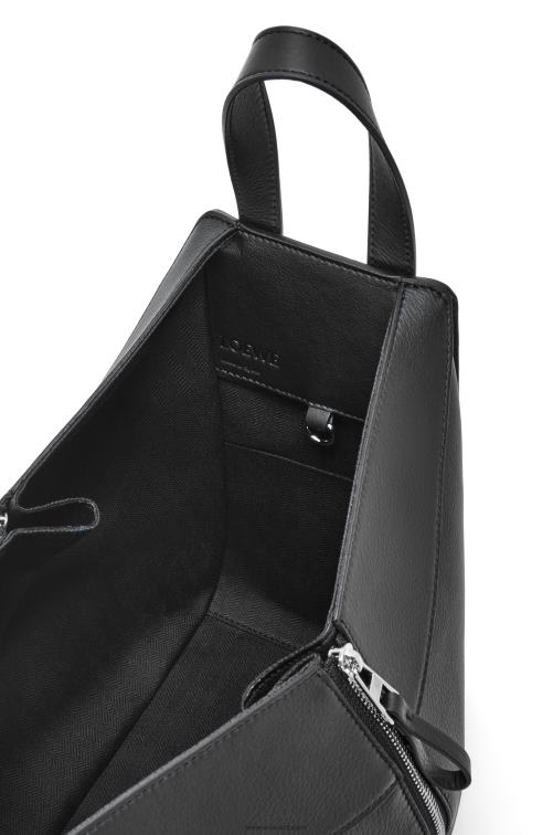 negro bolso hamaca pequeño de piel de becerro clásica Loewe R8J8Z341 mujer