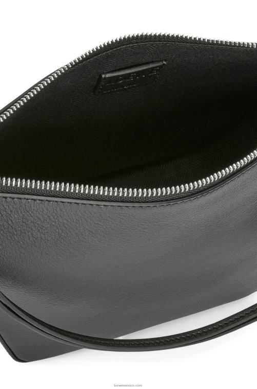 negro bolso hobo mini hammock de piel de becerro clásica Loewe R8J8Z329 mujer