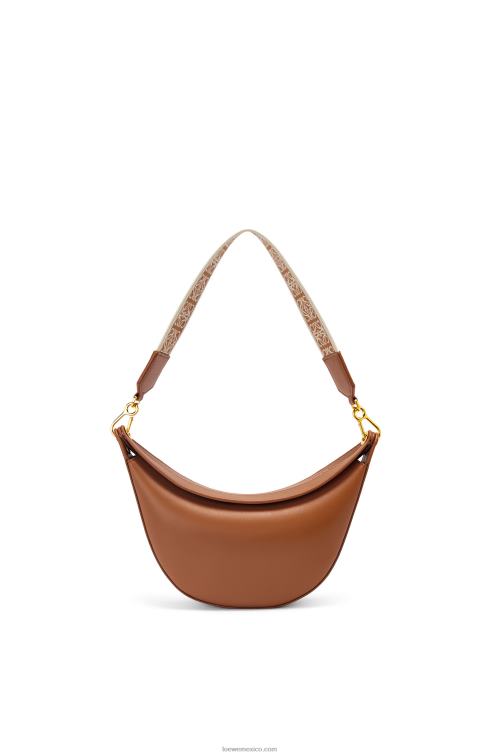 pacana Bolso luna pequeño de piel de becerro satinada y jacquard Loewe R8J8Z452 mujer