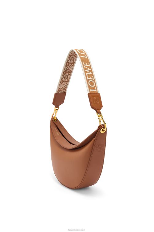 pacana Bolso luna pequeño de piel de becerro satinada y jacquard Loewe R8J8Z452 mujer