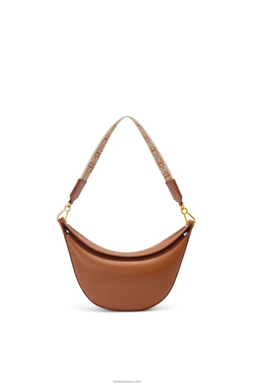 pacana Bolso luna pequeño de piel de becerro satinada y jacquard Loewe R8J8Z452 mujer