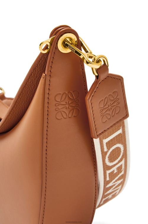 pacana Bolso luna pequeño de piel de becerro satinada y jacquard Loewe R8J8Z452 mujer