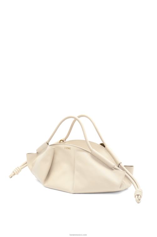 angora Bolso paseo de piel de becerro napa brillante Loewe R8J8Z346 mujer