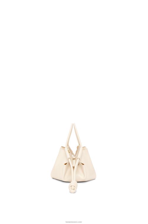 angora bolso paseo pequeño de piel de becerro napa brillante Loewe R8J8Z345 mujer