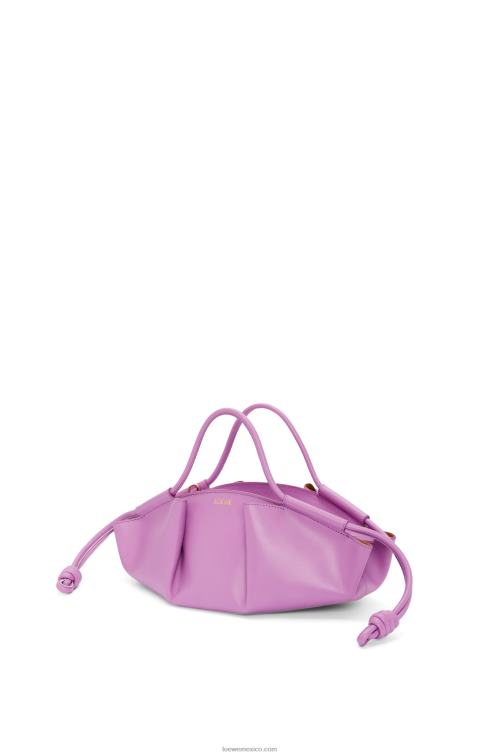 jara bolso paseo pequeño de piel de becerro napa brillante Loewe R8J8Z348 mujer