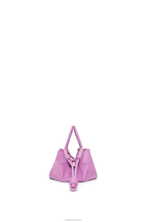 jara bolso paseo pequeño de piel de becerro napa brillante Loewe R8J8Z348 mujer