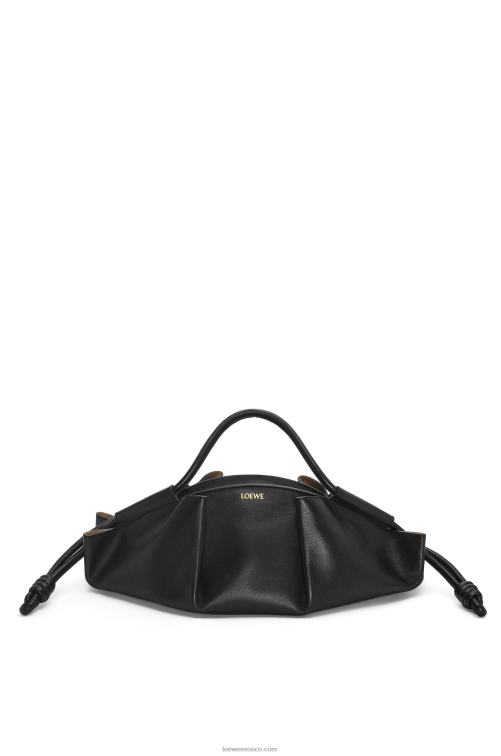 negro Bolso paseo de piel de becerro napa brillante Loewe R8J8Z538 mujer