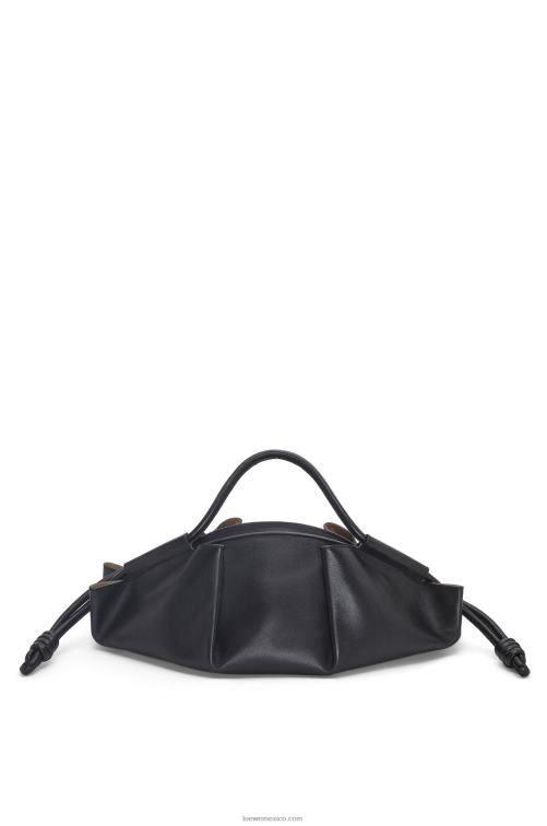 negro Bolso paseo de piel de becerro napa brillante Loewe R8J8Z538 mujer