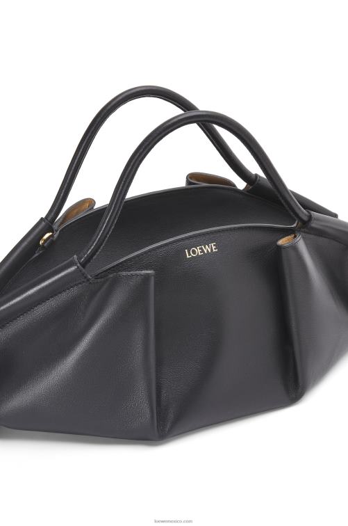 negro Bolso paseo de piel de becerro napa brillante Loewe R8J8Z538 mujer