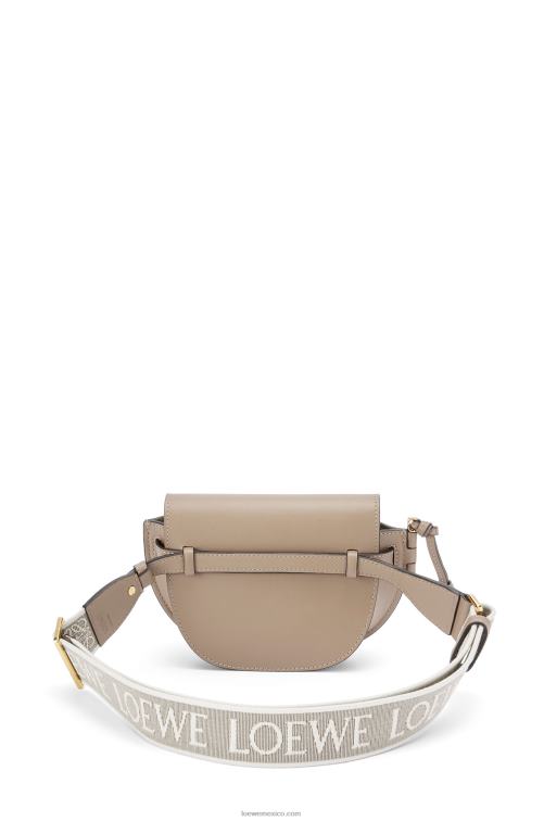 arena bolso mini gate dual de suave piel de becerro y jacquard Loewe R8J8Z218 mujer
