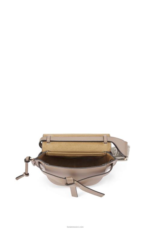 arena bolso mini gate dual de suave piel de becerro y jacquard Loewe R8J8Z218 mujer