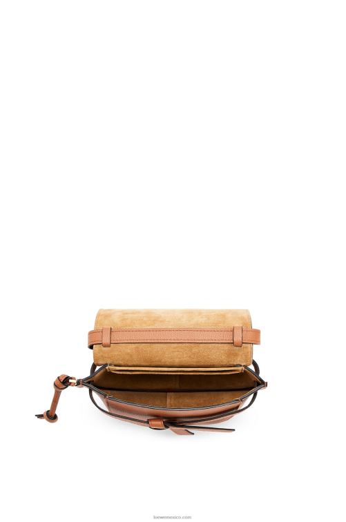 broncearse bolso mini gate dual de piel de becerro granulada Loewe R8J8Z237 mujer