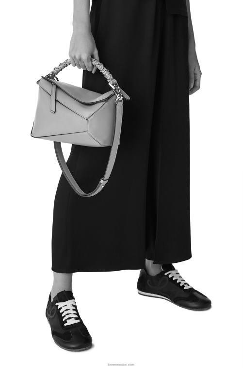 Rosa empolvado bolso puzzle edge pequeño de napa de becerro Loewe R8J8Z498 mujer