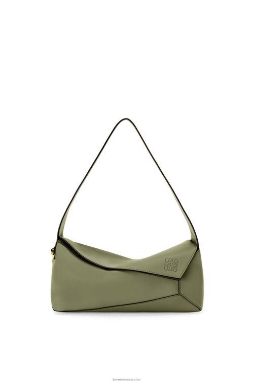 aguacate verde bolso hobo puzzle de piel de becerro napa Loewe R8J8Z471 mujer