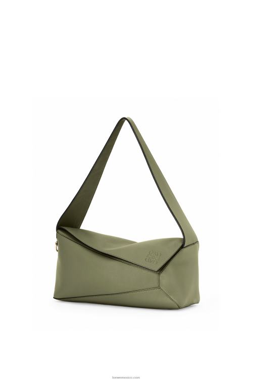 aguacate verde bolso hobo puzzle de piel de becerro napa Loewe R8J8Z471 mujer