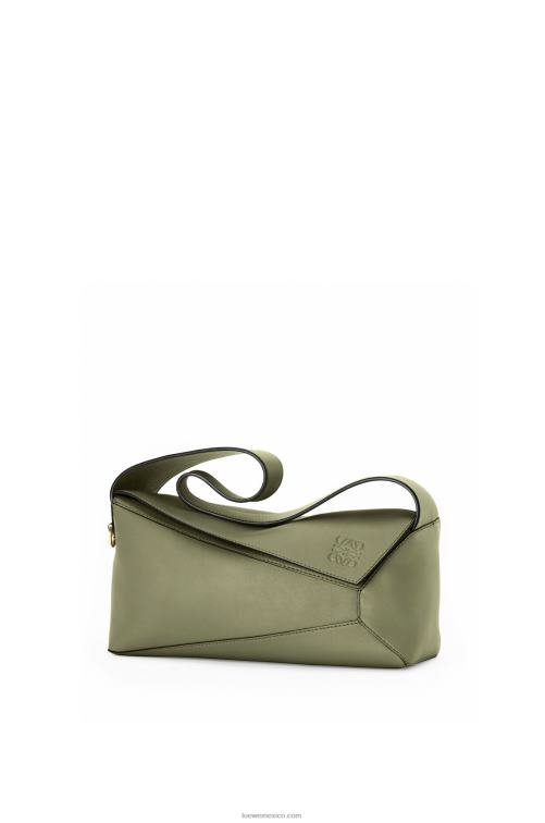 aguacate verde bolso hobo puzzle de piel de becerro napa Loewe R8J8Z471 mujer