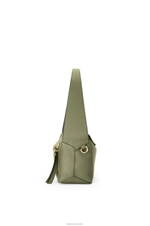 aguacate verde bolso hobo puzzle de piel de becerro napa Loewe R8J8Z471 mujer