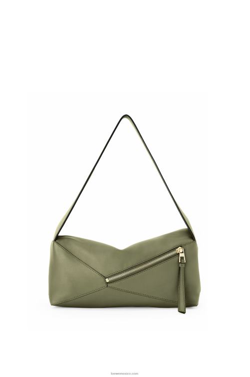 aguacate verde bolso hobo puzzle de piel de becerro napa Loewe R8J8Z471 mujer