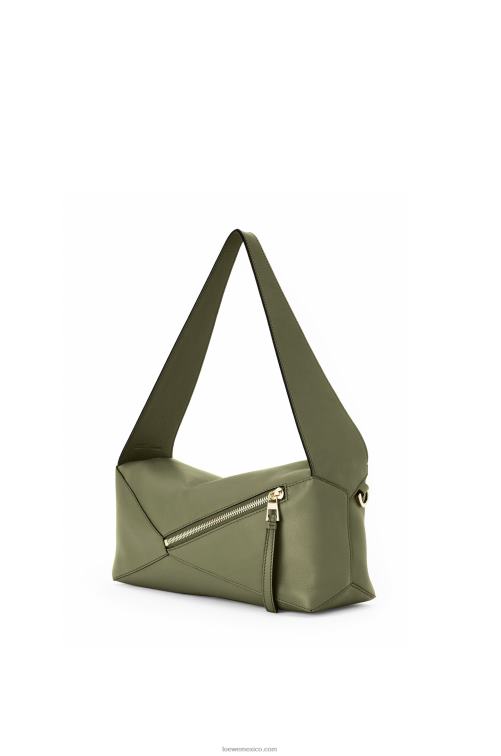 aguacate verde bolso hobo puzzle de piel de becerro napa Loewe R8J8Z471 mujer