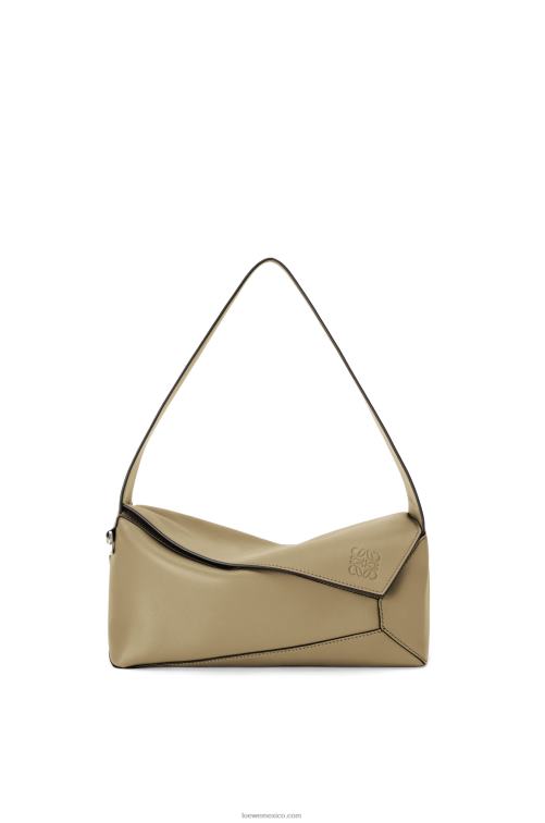 alcachofa verde bolso hobo puzzle de piel de becerro napa Loewe R8J8Z458 mujer