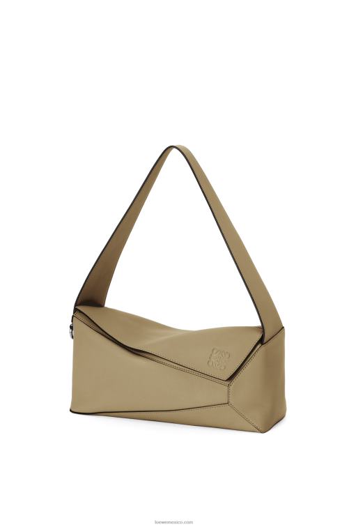 alcachofa verde bolso hobo puzzle de piel de becerro napa Loewe R8J8Z458 mujer