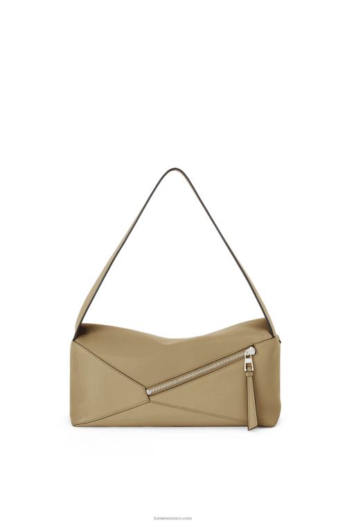 alcachofa verde bolso hobo puzzle de piel de becerro napa Loewe R8J8Z458 mujer