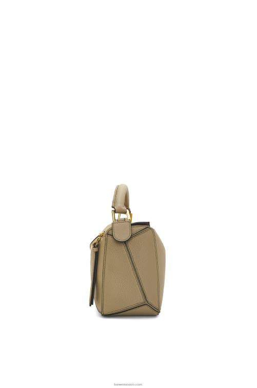 alcachofa verde bolso puzzle pequeño de suave piel de becerro granulada Loewe R8J8Z535 mujer