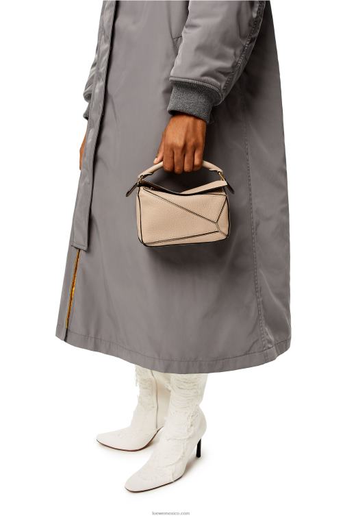 arena bolso puzzle mini de suave piel de becerro granulada Loewe R8J8Z220 mujer