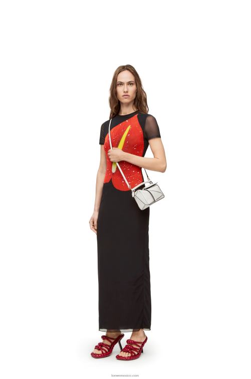 blanco suave bolso puzzle mini de suave piel de becerro granulada Loewe R8J8Z203 mujer