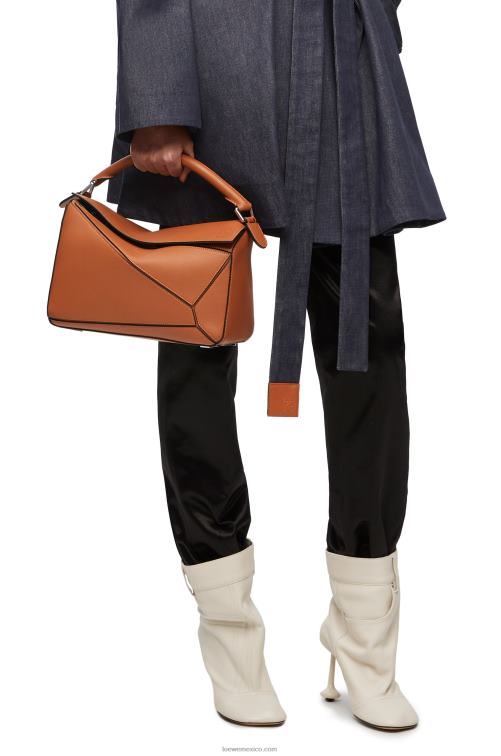 broncearse bolso puzzle en piel de becerro clásica Loewe R8J8Z487 mujer