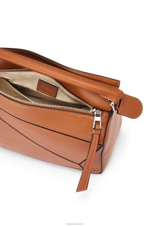 broncearse bolso puzzle pequeño de piel de becerro clásica Loewe R8J8Z364 mujer