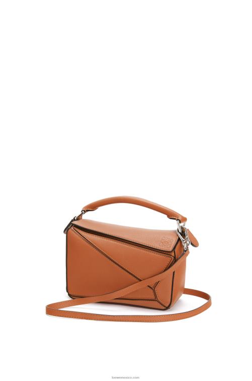 broncearse minibolso puzzle de piel de becerro clásica Loewe R8J8Z214 mujer
