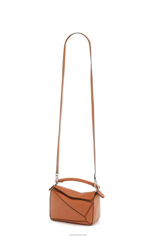 broncearse minibolso puzzle de piel de becerro clásica Loewe R8J8Z214 mujer