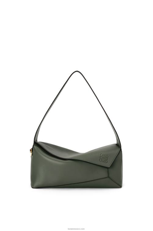 caqui de la vendimia bolso hobo puzzle de piel de becerro napa Loewe R8J8Z472 mujer